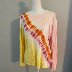 NWT Dreamsicle tie dye long sleeved shirt size small